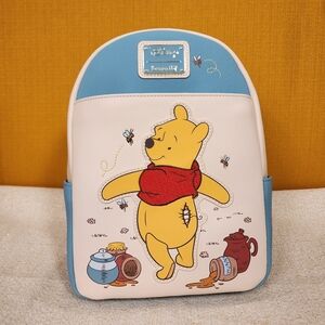 Loungefly Disney Winnie the Pooh Tear Snacks Hunny Pot Mini Backpack NEW